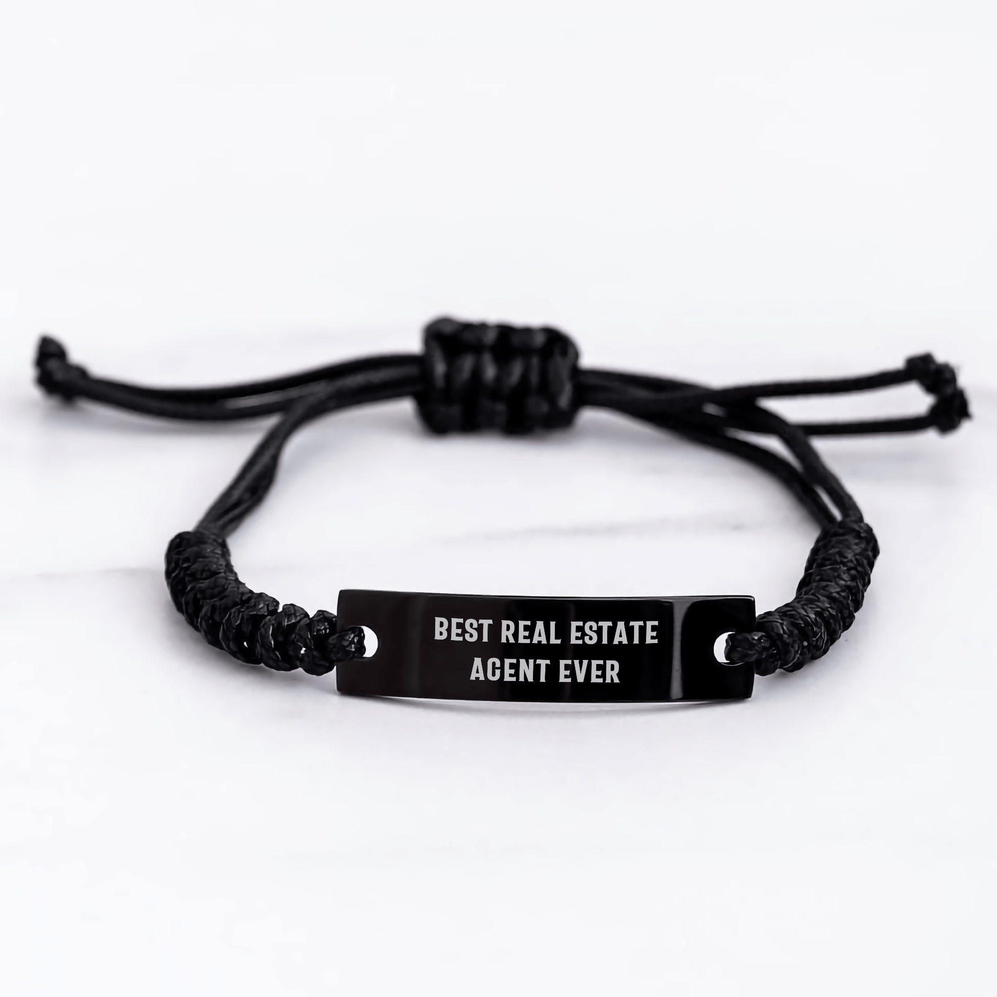 Funny Real Estate Agent Gifts from Men to Best Real Estate Agent Ever, Adjustable Rope Bracelet for Real Estate Agent, Father's Day Unique Gifts - The Buy Boom