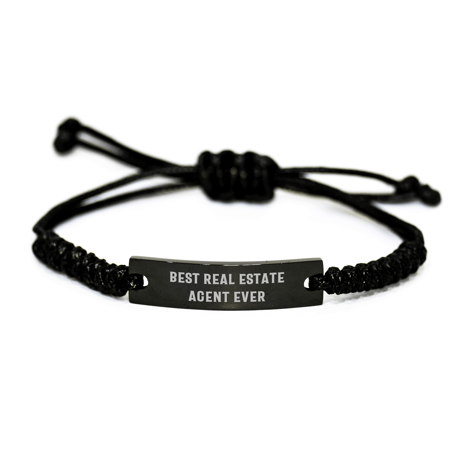 Funny Real Estate Agent Gifts from Men to Best Real Estate Agent Ever, Adjustable Rope Bracelet for Real Estate Agent, Father's Day Unique Gifts - The Buy Boom