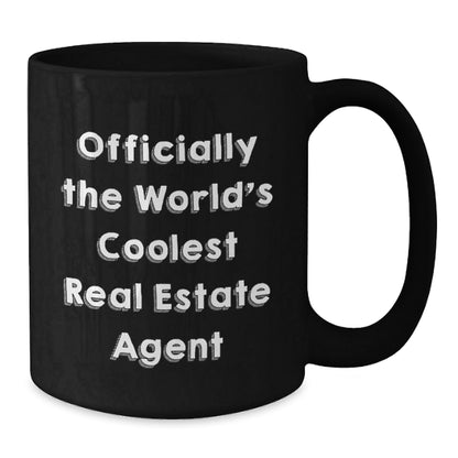 Funny Real Estate Agent Gifts, Officially The Worlds Coolest Mug, Unique Christmas Memorable Presents for Men Women Family Friends - The Buy Boom