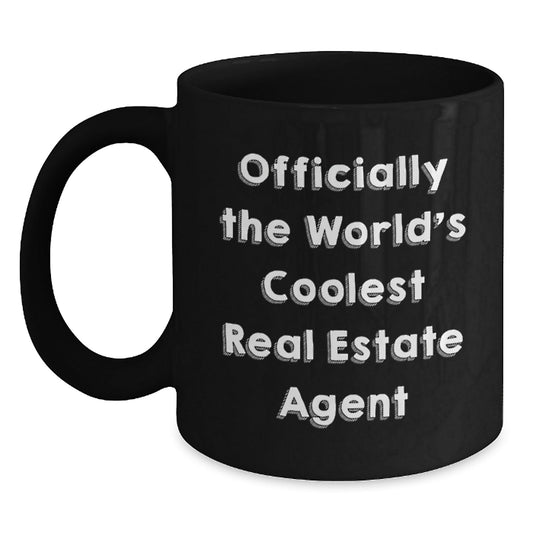 Funny Real Estate Agent Gifts, Officially The Worlds Coolest Mug, Unique Christmas Memorable Presents for Men Women Family Friends - The Buy Boom