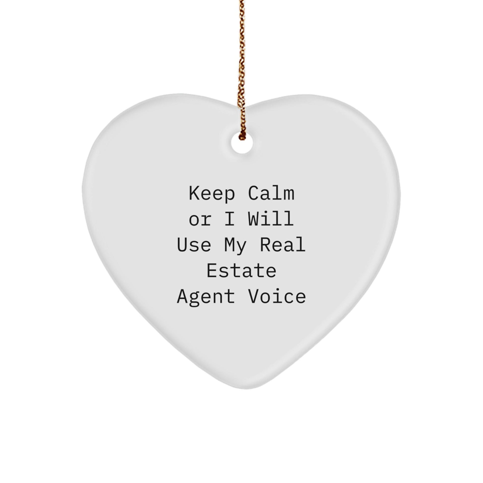 Funny Real Estate Agent Heart Ornament for Gifts from Friends to Real Estate Agent Men Christmas Unique Gifts - The Buy Boom