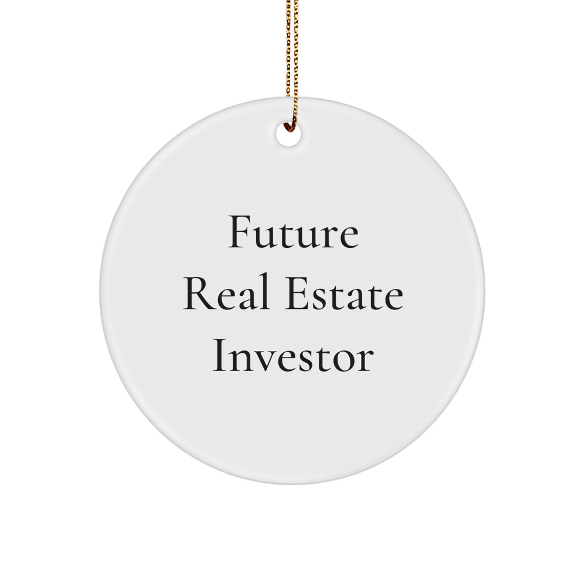 Funny Real Estate Investor Quotes Christmas Circle Ornament Gifts for Friends, Family, Coworkers, or Men - The Buy Boom