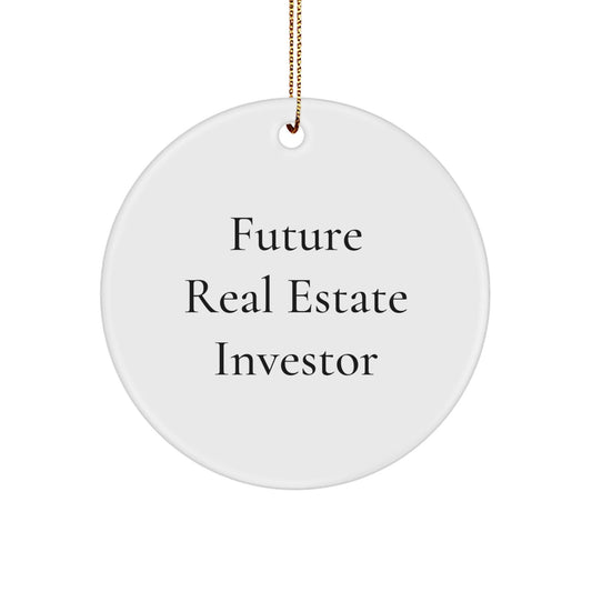 Funny Real Estate Investor Quotes Christmas Circle Ornament Gifts for Friends, Family, Coworkers, or Men - The Buy Boom