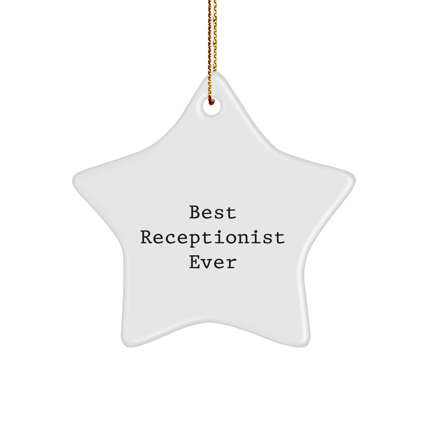 Funny Receptionist Gifts from Friends for Best Receptionist Ever Star Ornament, Christmas Unique Gifts for Her - The Buy Boom