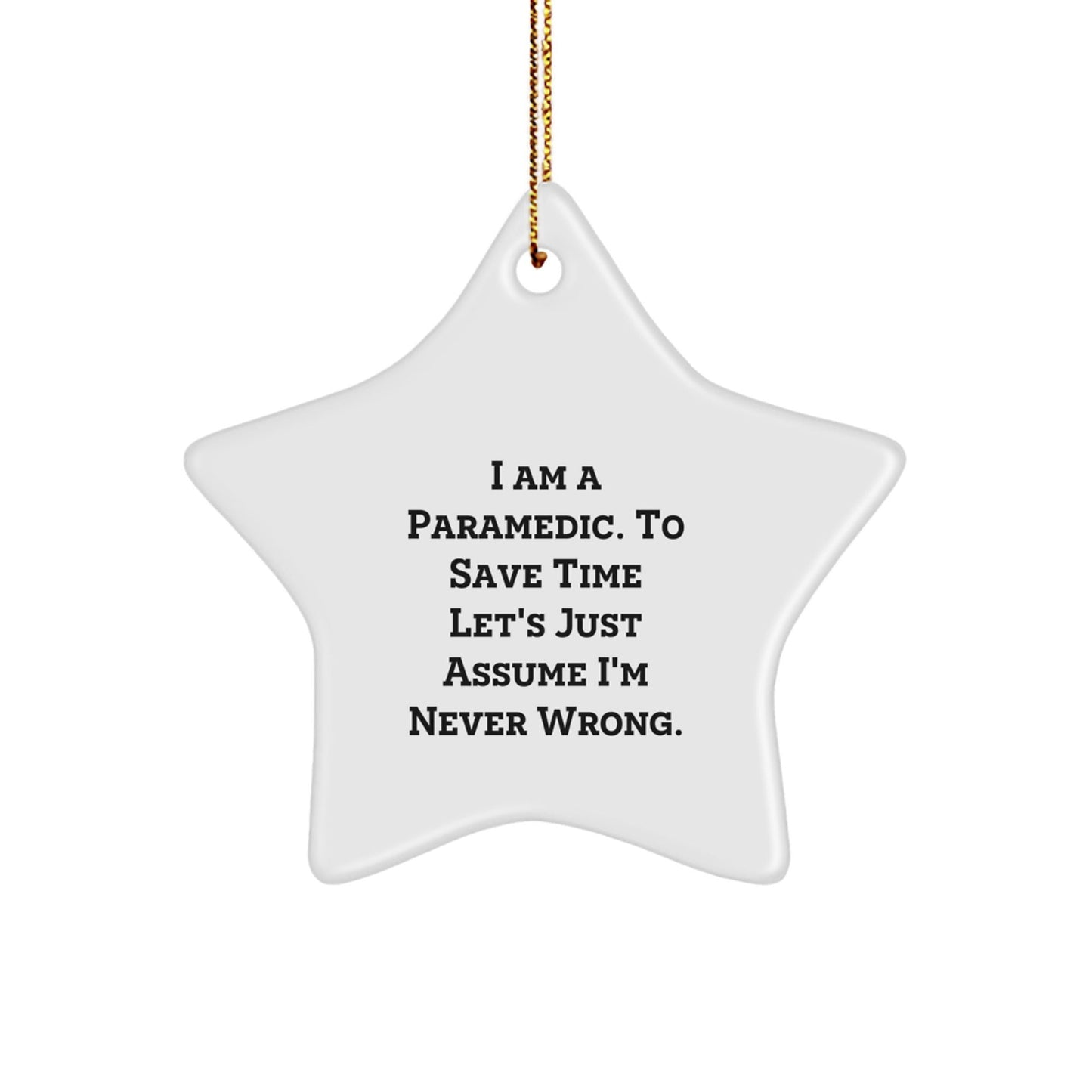 Funny Rescue Worker Gifts from Friends to Family, Personalized Rescue Worker Star Ornament for Christmas Unique Gifts - The Buy Boom