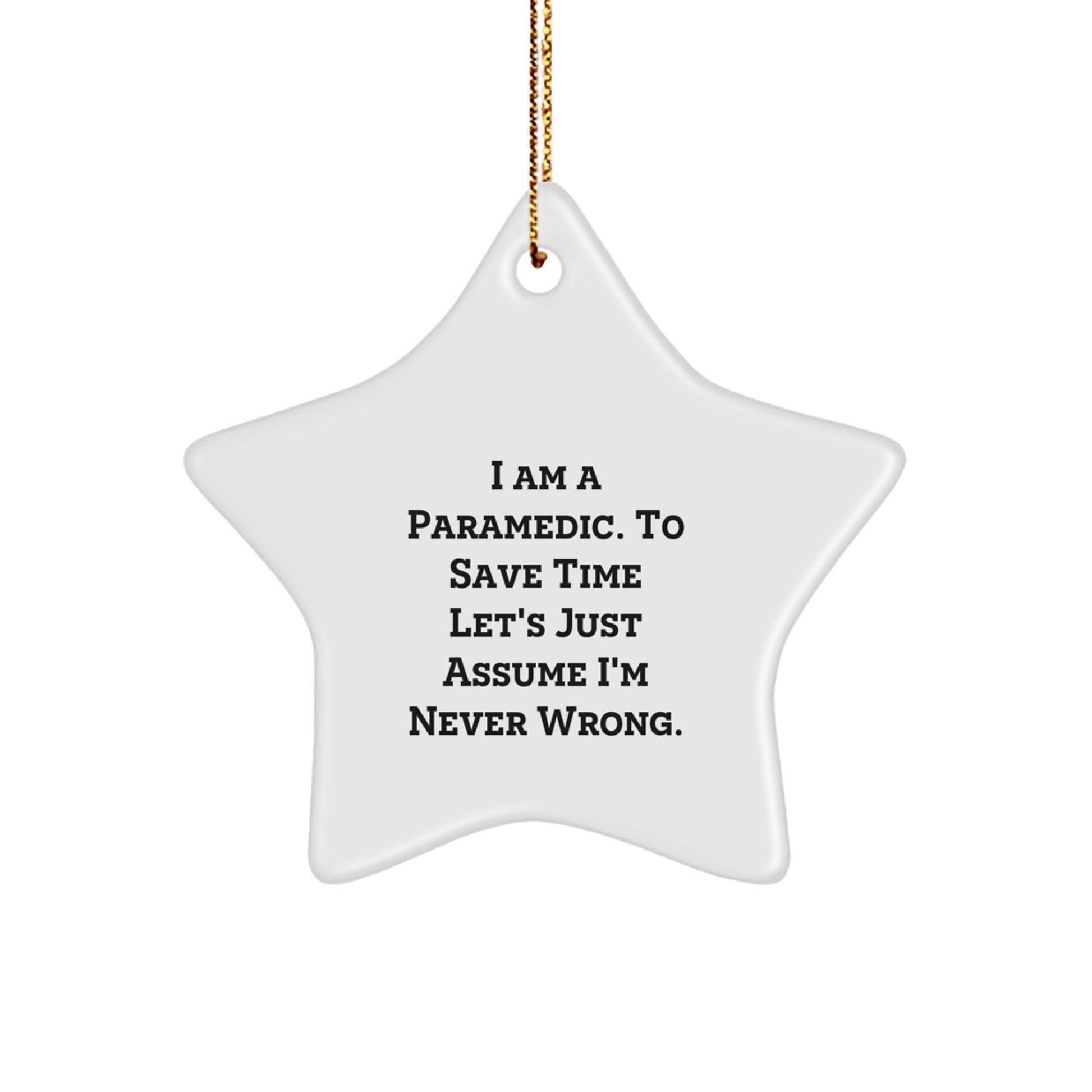 Funny Rescue Worker Gifts from Friends to Family, Personalized Rescue Worker Star Ornament for Christmas Unique Gifts - The Buy Boom