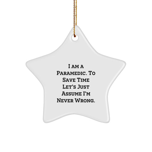 Funny Rescue Worker Gifts from Friends to Family, Personalized Rescue Worker Star Ornament for Christmas Unique Gifts - The Buy Boom