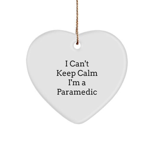 Funny Rescue Worker Gifts from Men for Rescue Worker Heart Ornament I Can't Keep Calm I'm A Rescue Worker - The Buy Boom