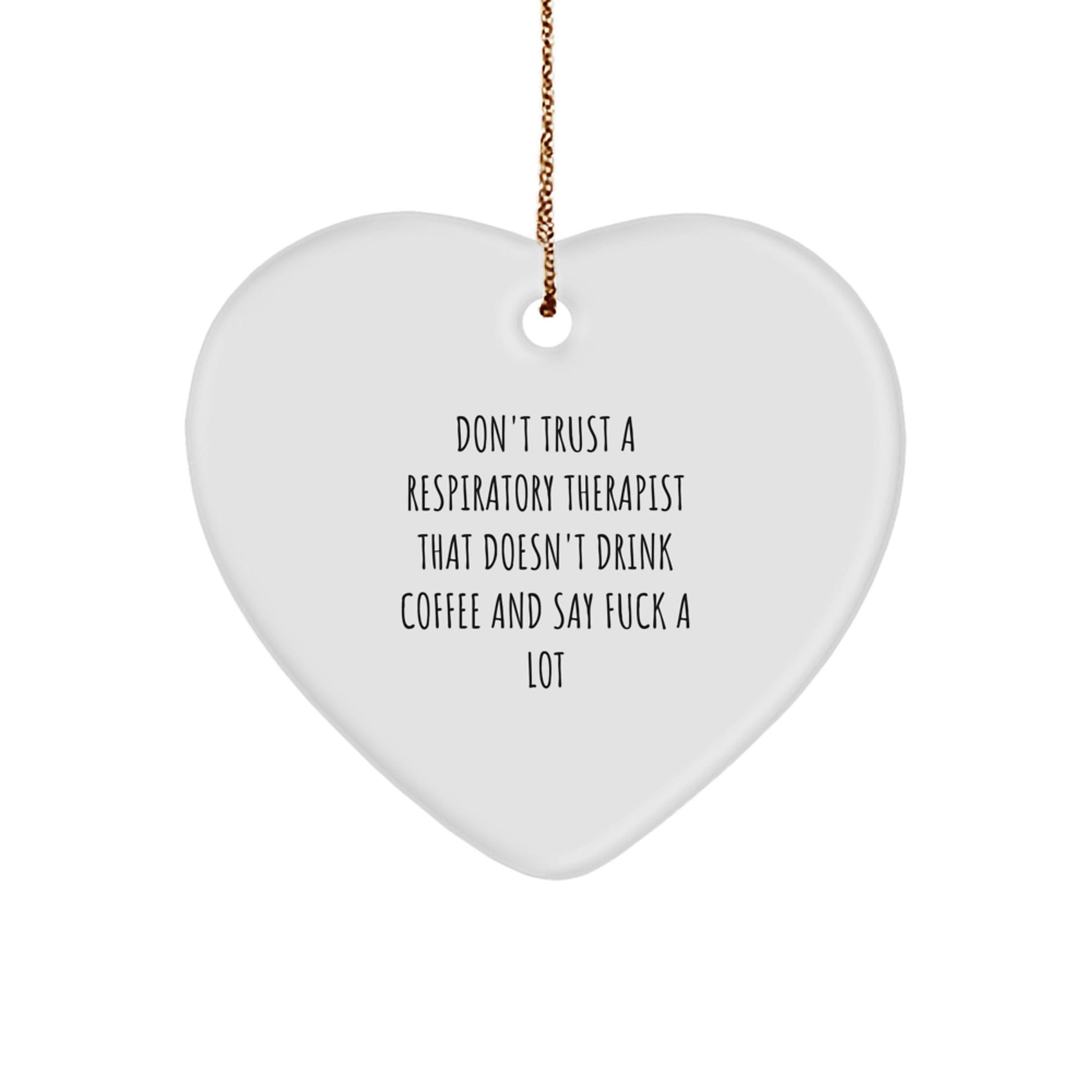 Funny Respiratory Therapist Gifts from Friends to Friends - Inspirational Heart Ornament for Christmas Unique Gifts - The Buy Boom