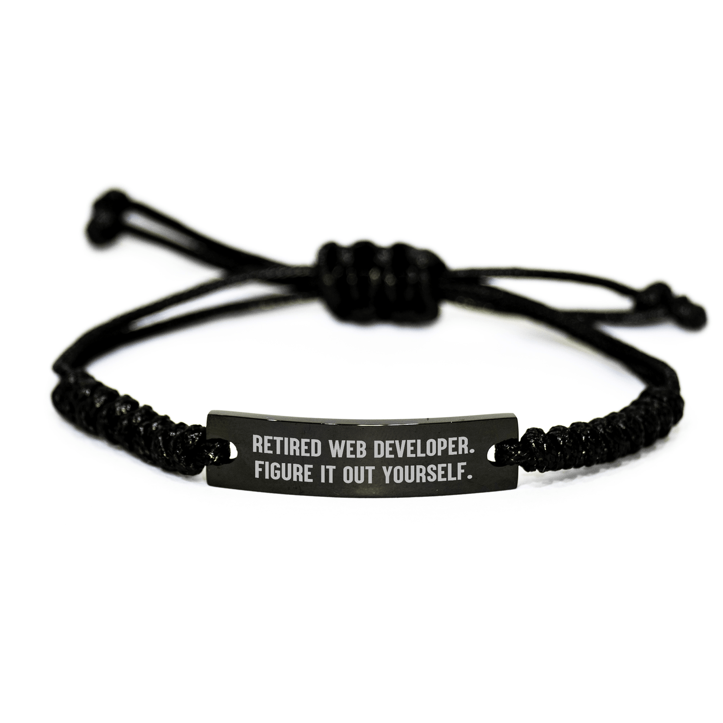 Funny Retired Web Developer Gift Rope Bracelet for Any Occasion - The Buy Boom