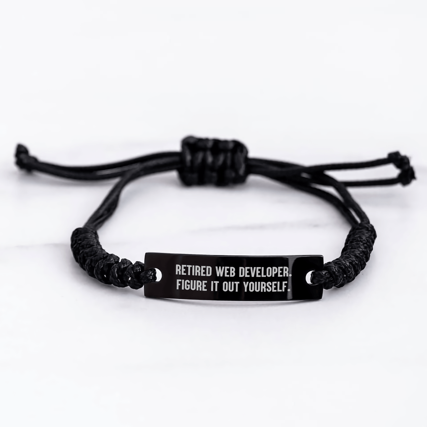 Funny Retired Web Developer Gift Rope Bracelet for Any Occasion - The Buy Boom