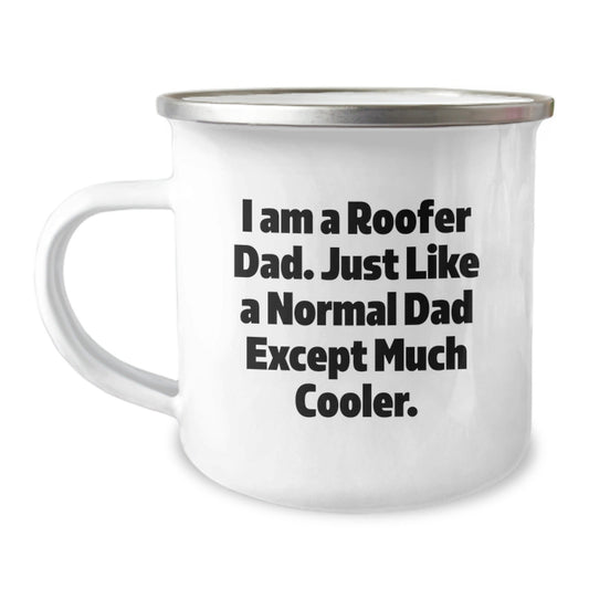 Funny Roofer Gifts for Dad, Unique Camping Mug from the Roofer Dad, Perfect for Christmas Unique Gifts - The Buy Boom