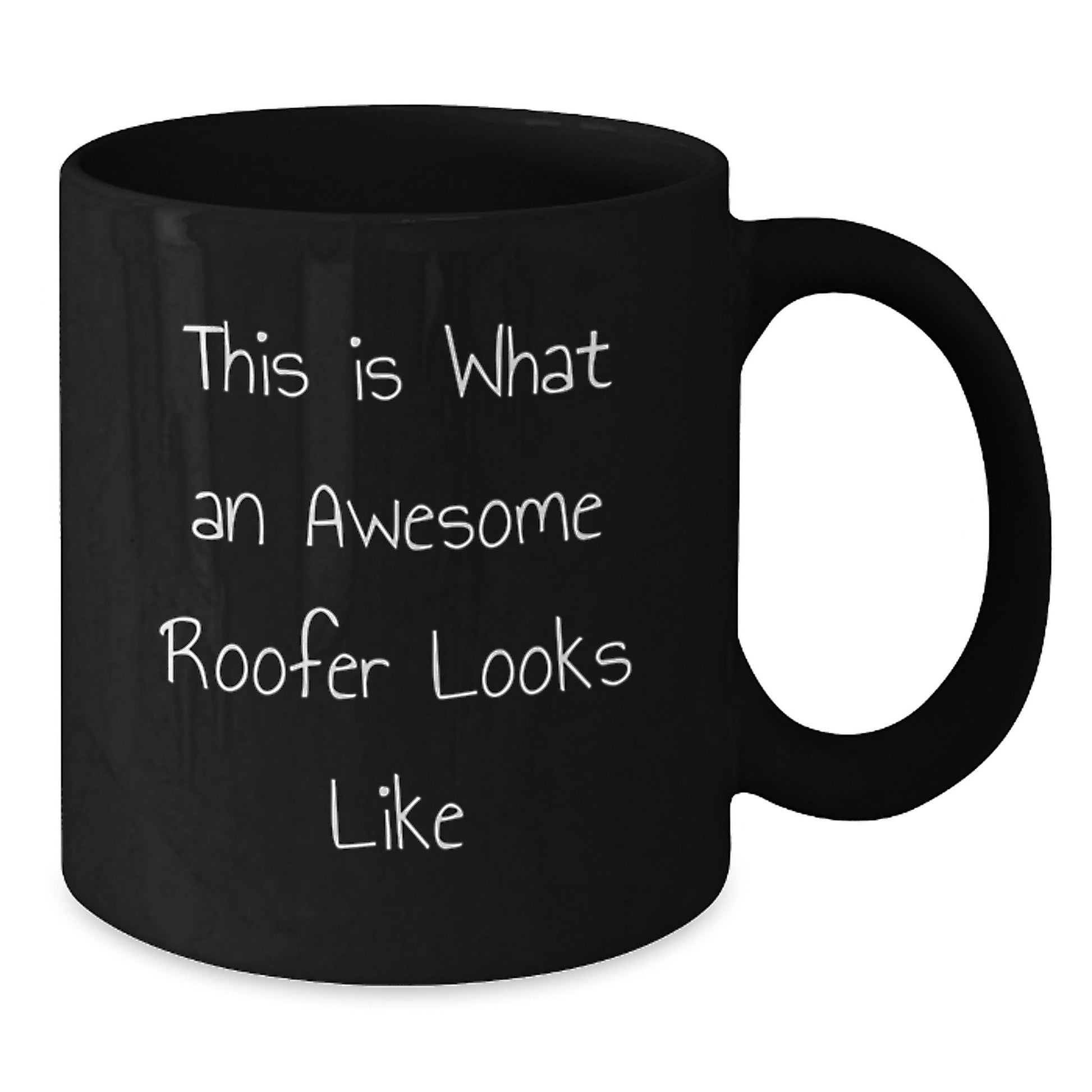 Funny Roofer Gifts for Men from Friends and Family - This Is What An Awesome Roofer Looks Like Black Coffee Mug for Graduation Unique Gifts - The Buy Boom