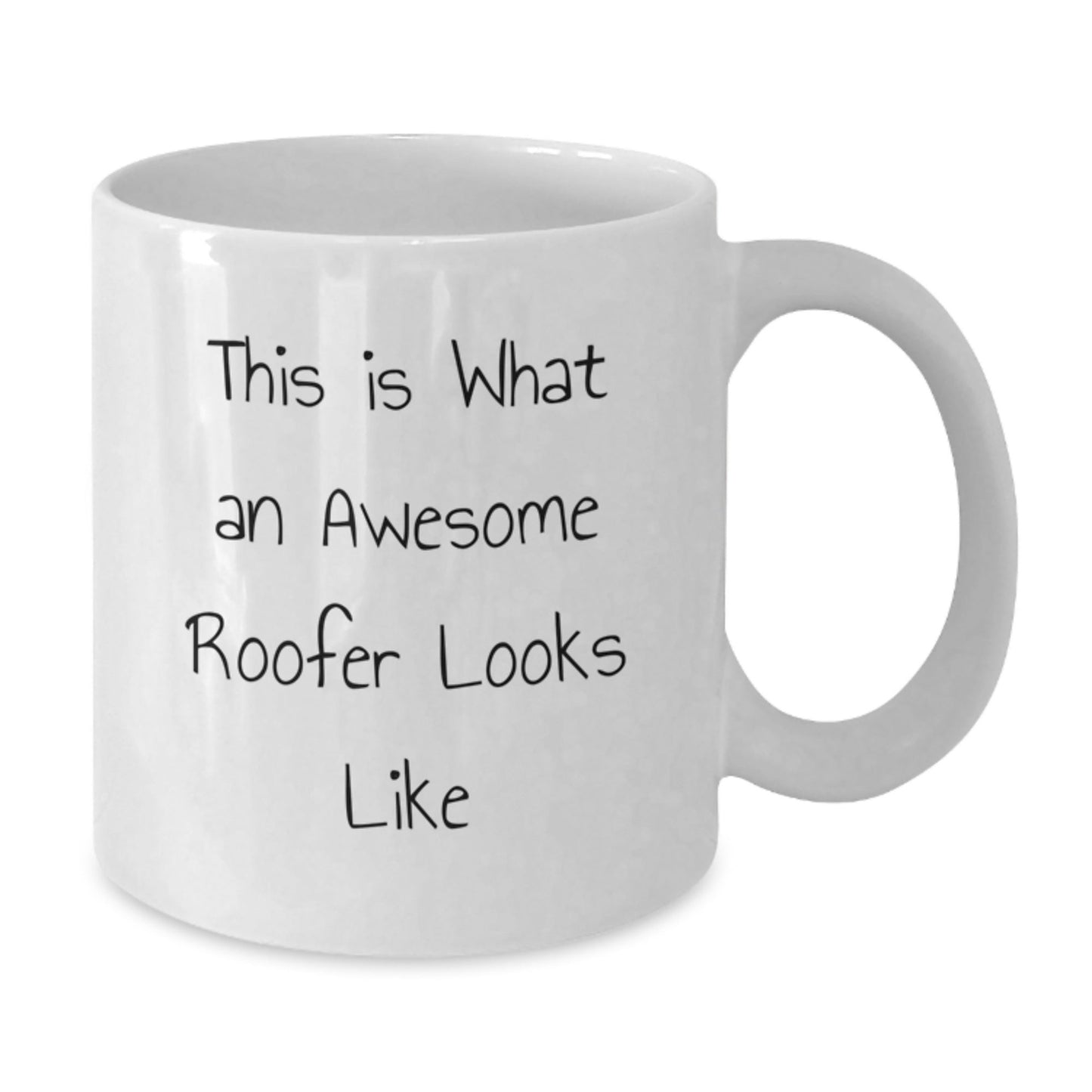 Funny Roofer Gifts from Friends for Graduation Unique Roofer White Coffee Mugs - This Is What An Awesome Roofer Looks Like - The Buy Boom