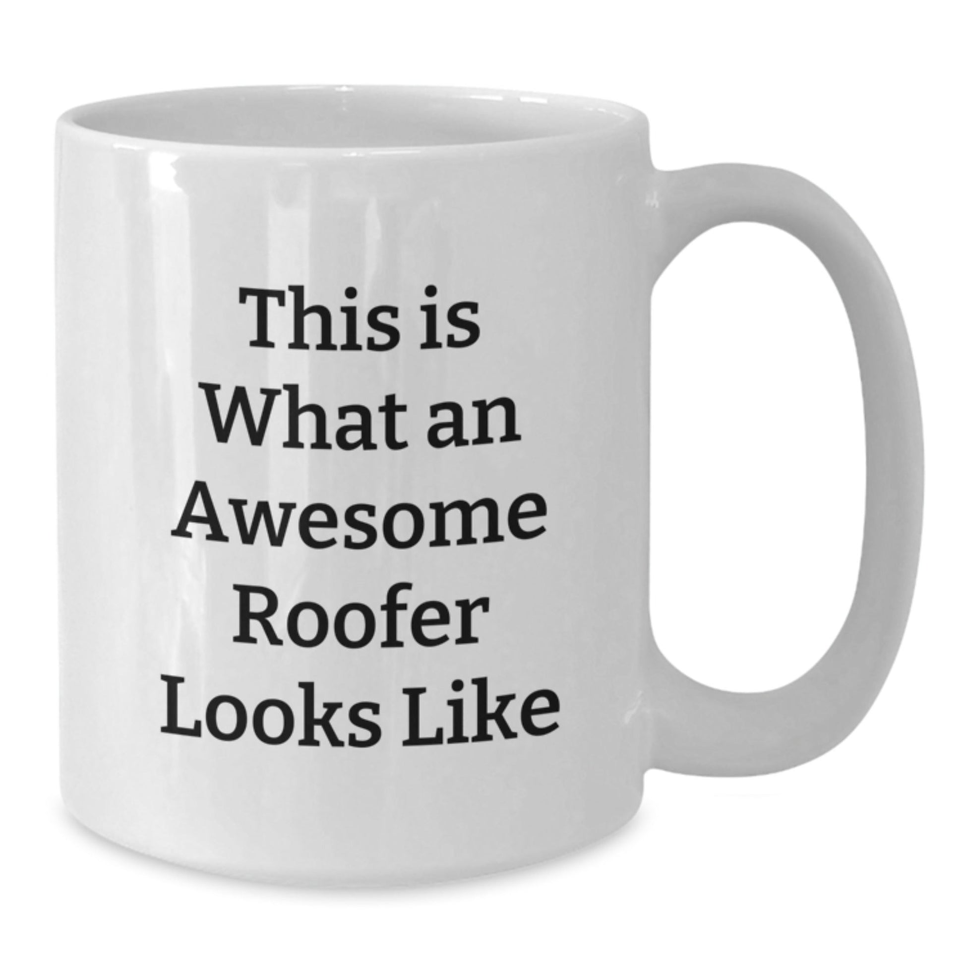 Funny Roofer Gifts from Friends for Graduation Unique White Coffee Mug This Is What An Awesome Roofer Looks Like, Roofer Humor, White Coffee Mug, Graduation Gifts for Roofer - The Buy Boom