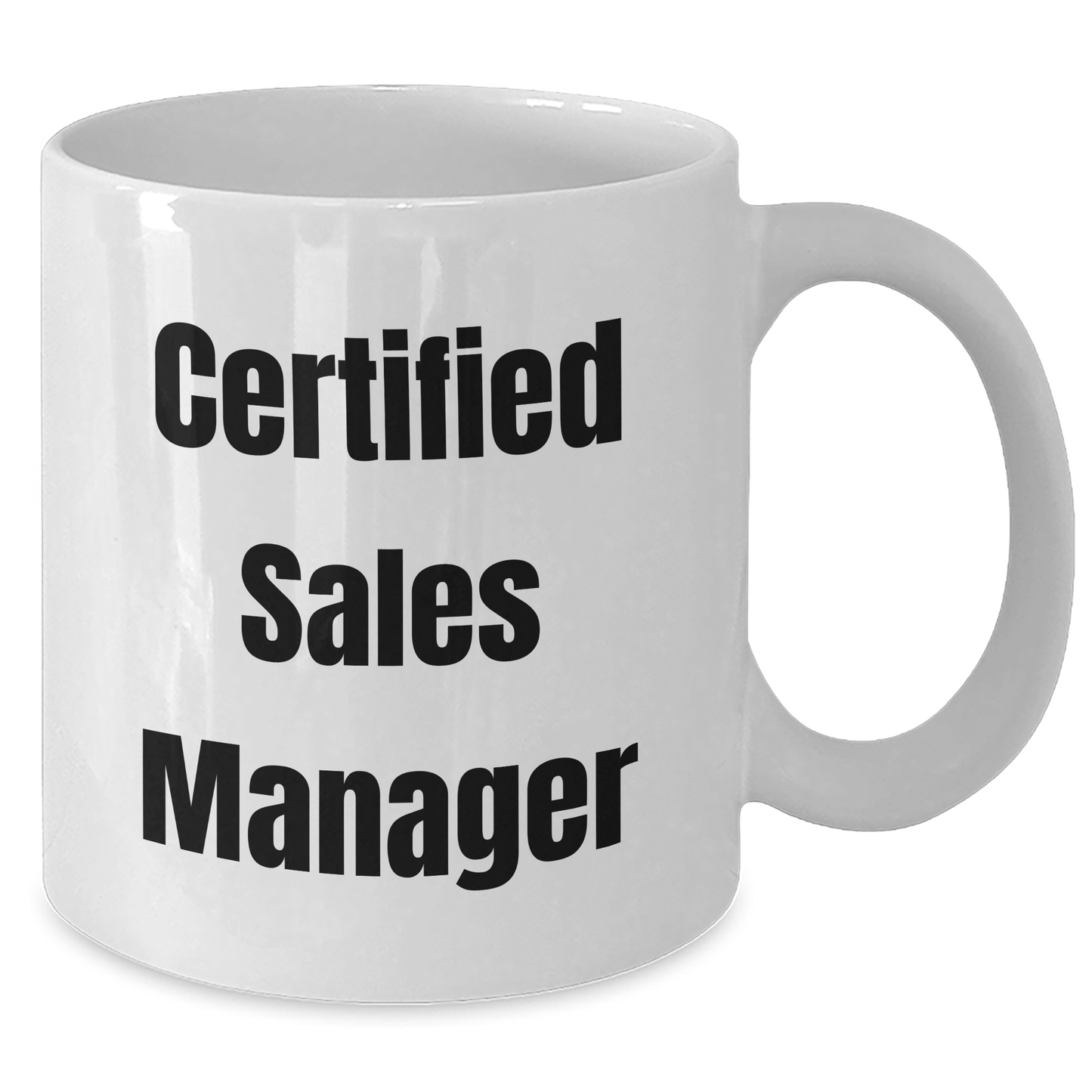 Funny Sales Manager Gifts for Him, White Coffee Mug with 'Certified Sales Manager' Quote, Perfect for Father's Day Unique Gifts from Family or Friends - The Buy Boom