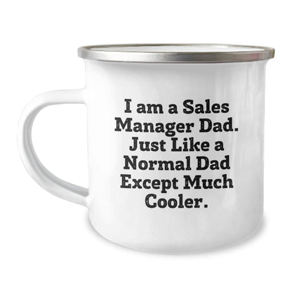 Funny Sales Manager Gifts for Men, 'I Am A Sales Manager Dad' Camping Mug, Perfect Christmas Unique Gifts for Family, Friends, Coworkers - The Buy Boom