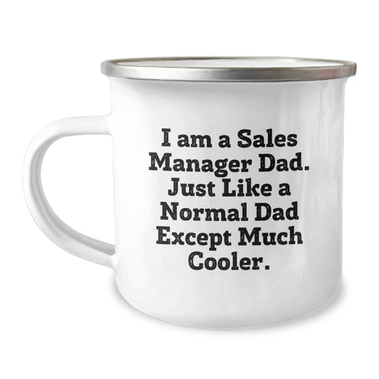 Funny Sales Manager Gifts for Men, 'I Am A Sales Manager Dad' Camping Mug, Perfect Christmas Unique Gifts for Family, Friends, Coworkers - The Buy Boom