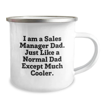 Funny Sales Manager Gifts for Men, 'I Am A Sales Manager Dad' Camping Mug, Perfect Christmas Unique Gifts for Family, Friends, Coworkers - The Buy Boom