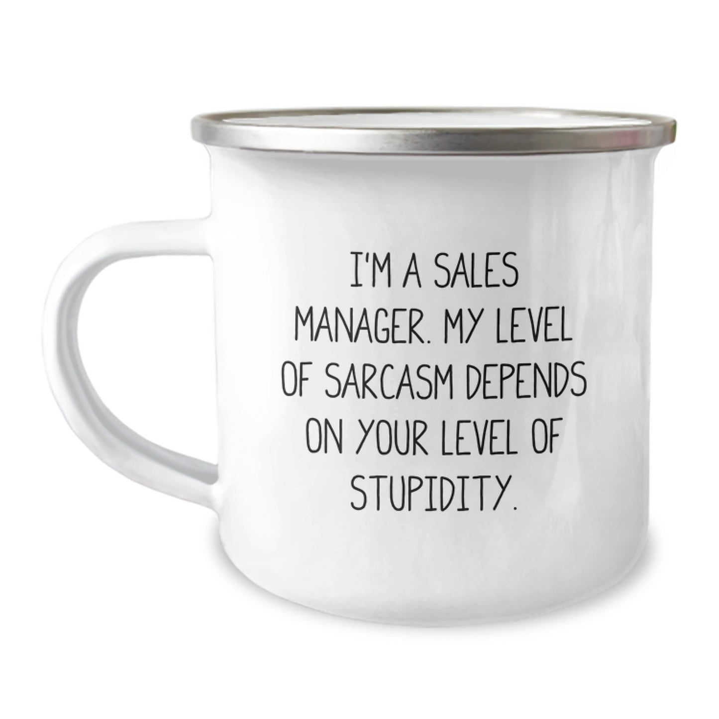 Funny Sales Manager Gifts - I'm A Sales Manager. My Level Of Sarcasm Depends On Your Level Of Stupidity. - Graduation Unique Gifts from Friends, Coworkers, Family for Sales Manager Men, Women - The Buy Boom