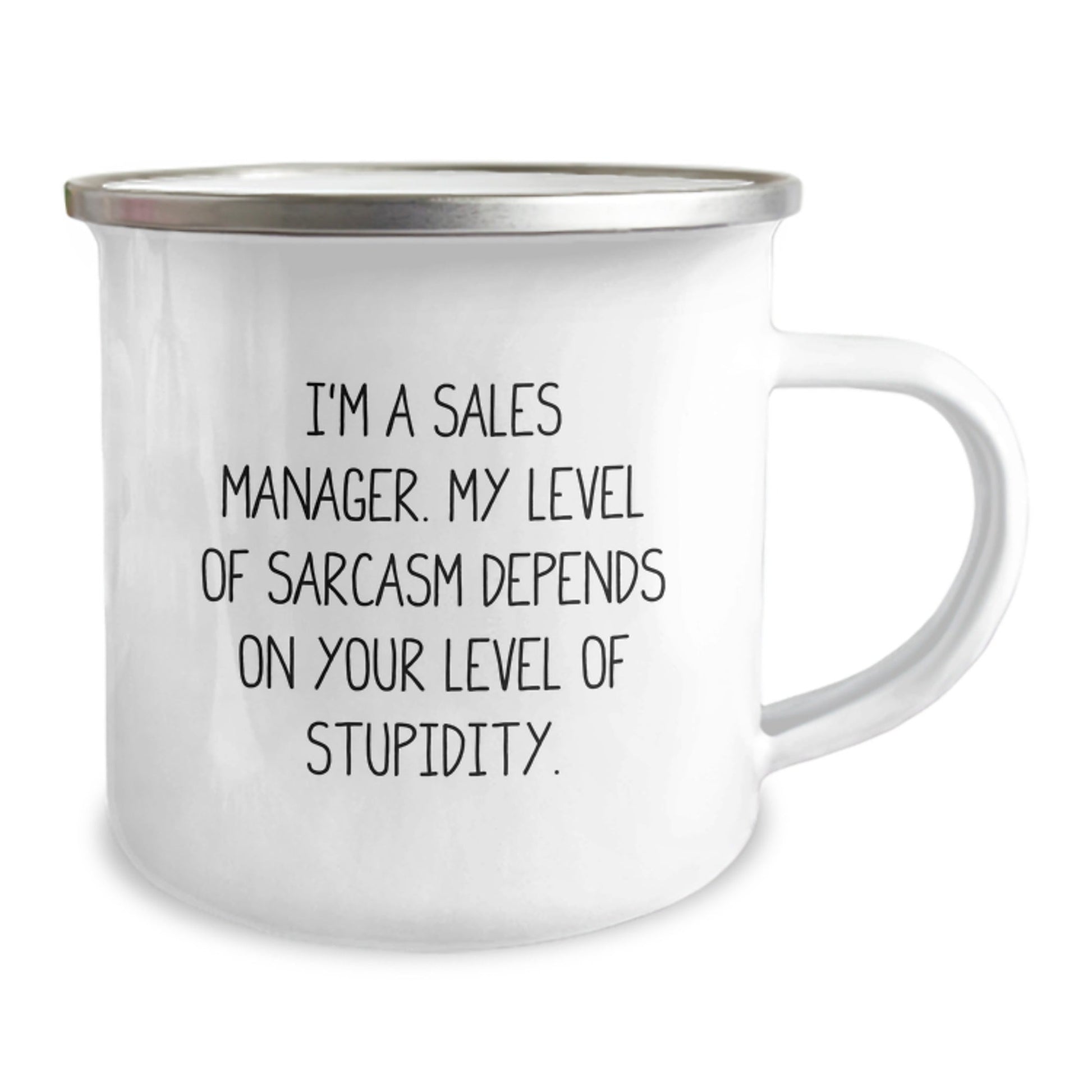 Funny Sales Manager Gifts - I'm A Sales Manager. My Level Of Sarcasm Depends On Your Level Of Stupidity. - Graduation Unique Gifts from Friends, Coworkers, Family for Sales Manager Men, Women - The Buy Boom