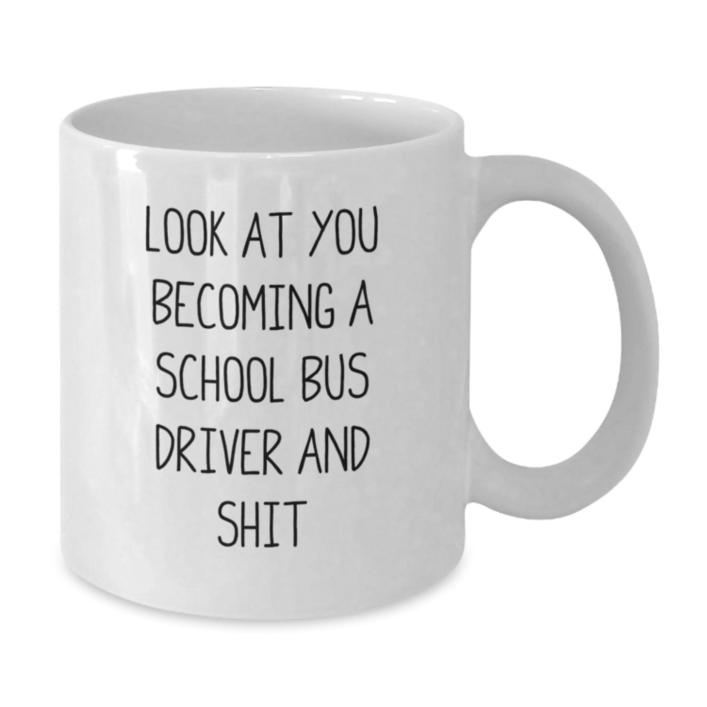 Funny School Bus Driver Gift for Him - White Coffee Mug for Christmas - The Buy Boom