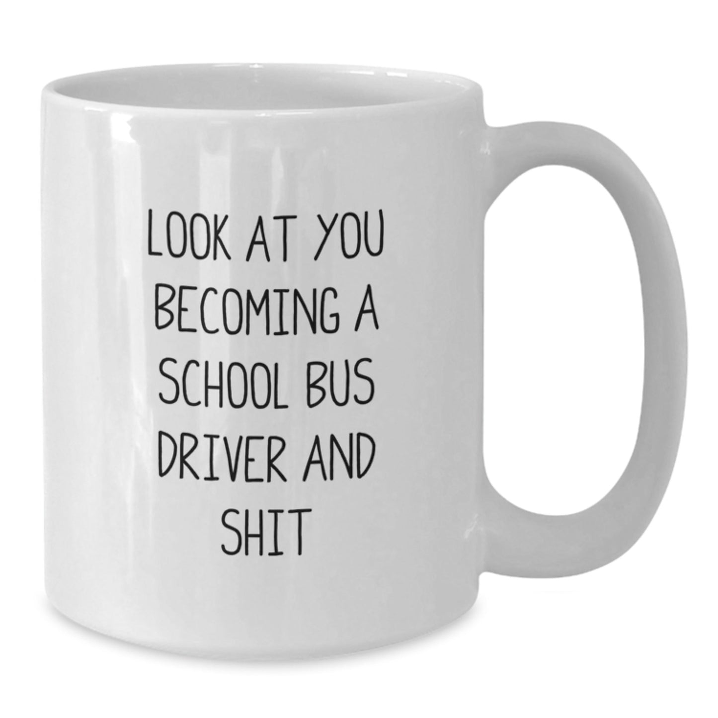 Funny School Bus Driver Gift for Him - White Coffee Mug for Christmas - The Buy Boom