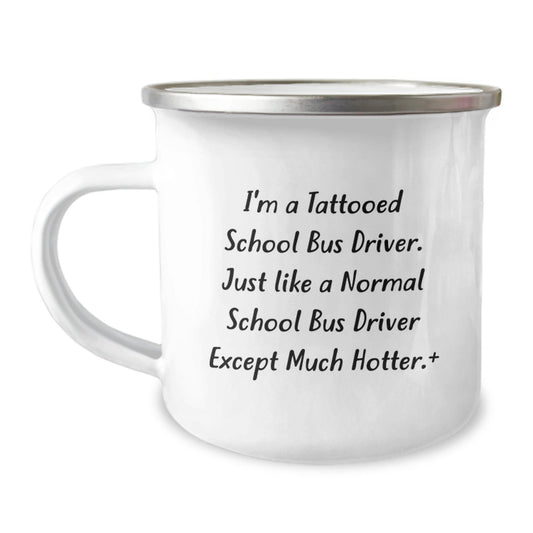 Funny School Bus Driver Gifts for Men from Friends - I'm A Tattooed School Bus Driver, Unique Christmas Unique Gifts - The Buy Boom