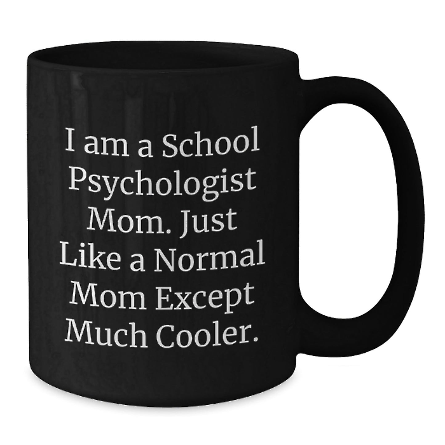 Funny School Psychologist Gifts for Christmas, School Psychologist Mom Black Coffee Mug, Unique Gifts from Friends and Family - The Buy Boom