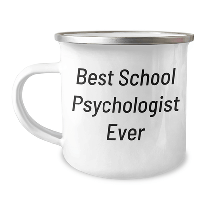 Funny School Psychologist Gifts for Him - 'Best School Psychologist Ever' Camping Mug, Father's Day Unique Gifts from Men - The Buy Boom