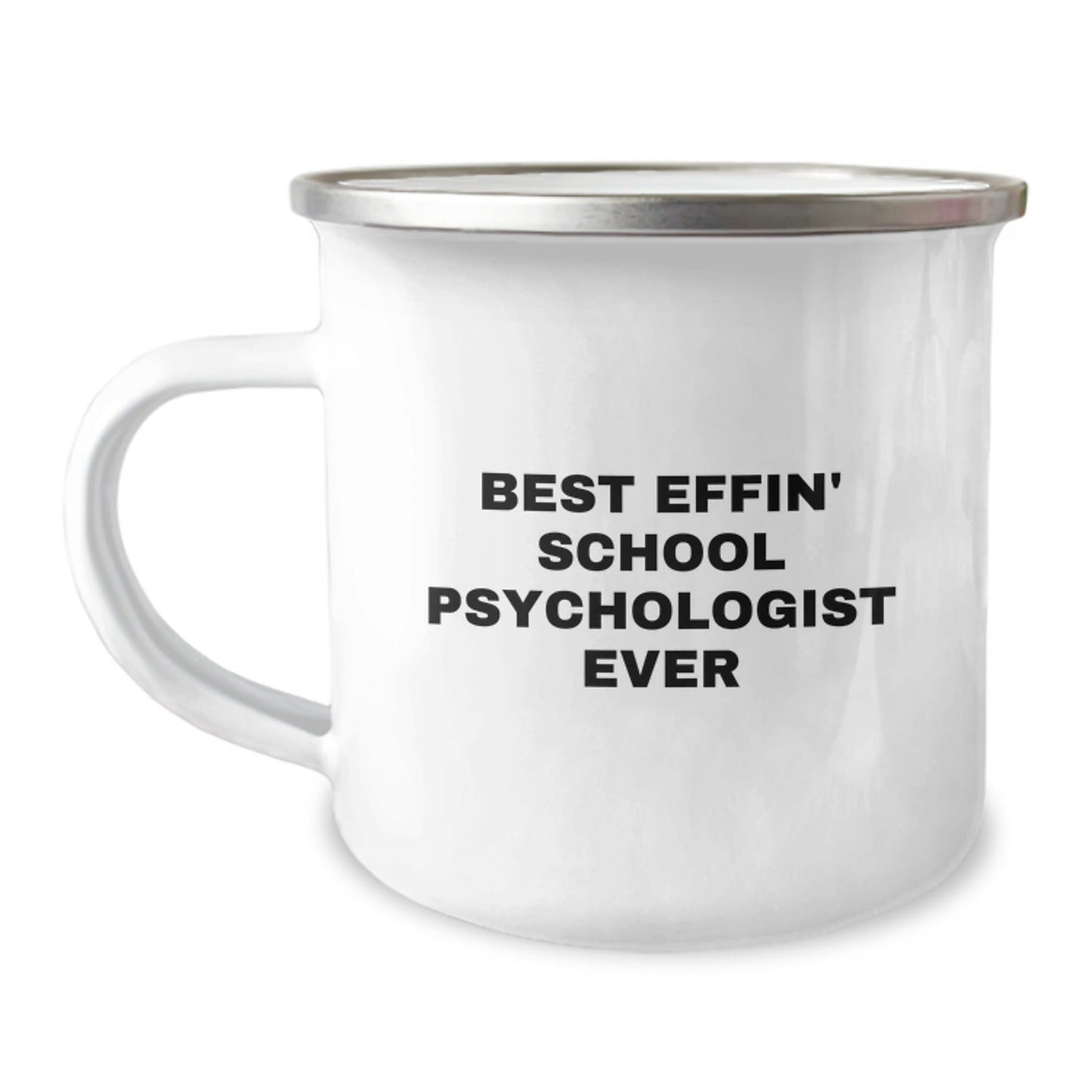 Funny School Psychologist Gifts for Men from Family - Best Effin' School Psychologist Ever Camping Mug - Unique Christmas Unique Gifts for School Psychologist Friends - The Buy Boom