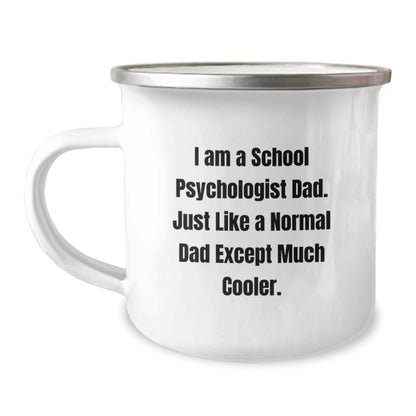 Funny School Psychologist Gifts from Dad to School Psychologist, Inspirational Camping Mug for Graduation Unique Gifts, Perfect School Psychologist Dad Quote for Men or Women - The Buy Boom