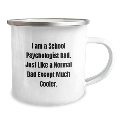 Funny School Psychologist Gifts from Dad to School Psychologist, Inspirational Camping Mug for Graduation Unique Gifts, Perfect School Psychologist Dad Quote for Men or Women - The Buy Boom