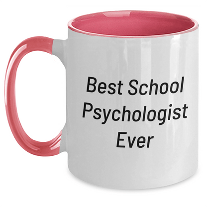Funny School Psychologist Gifts from Men to Best School Psychologist Ever Two Tone Coffee Mugs, Unique Father's Day Unique Gifts for School Psychologists - The Buy Boom