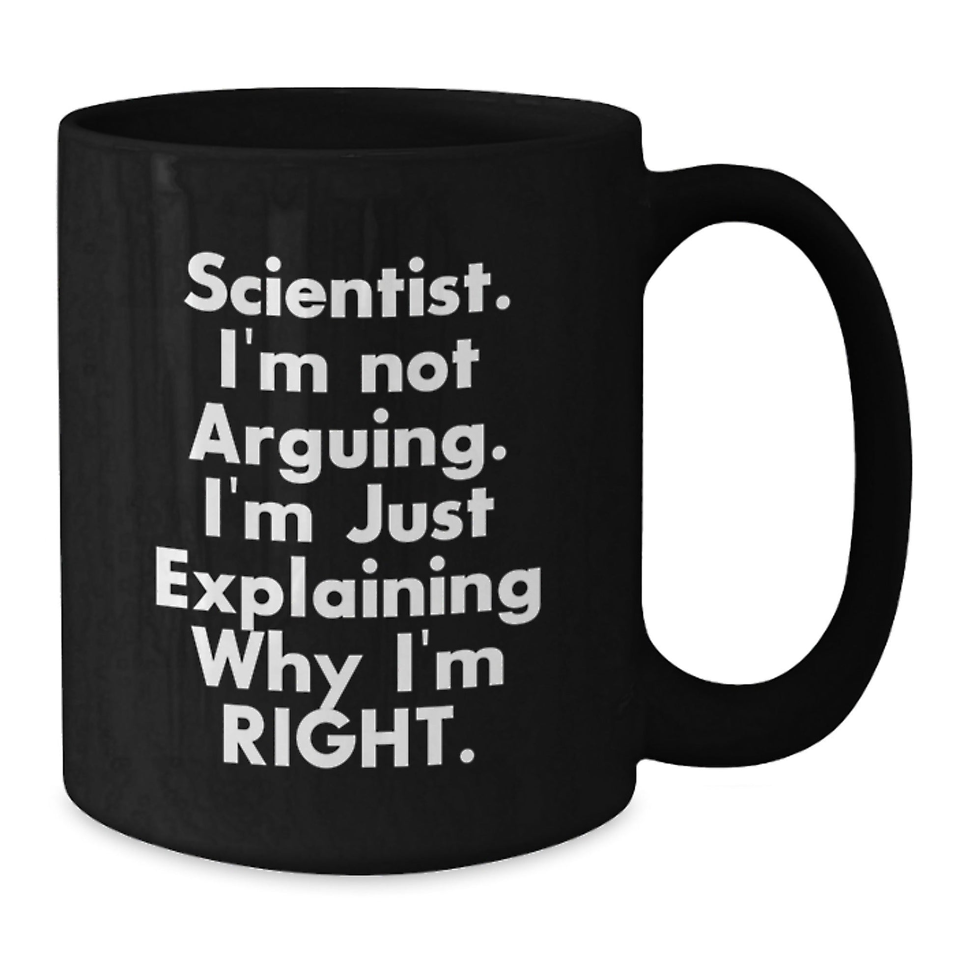 Funny Scientist Black Coffee Mug Gifts from Friends to Men and Women This Christmas - The Buy Boom