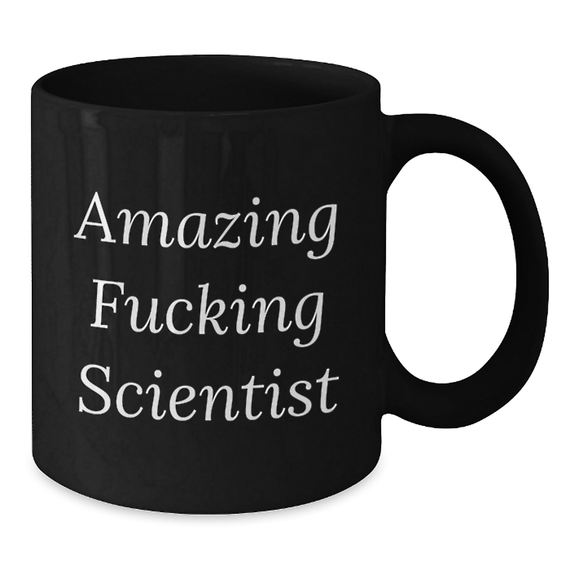 Funny Scientist Gifts for Men, Unique Christmas Memorable Presents from Friends, Black Ceramic Coffee Mugs with Inspirational Quotes - The Buy Boom