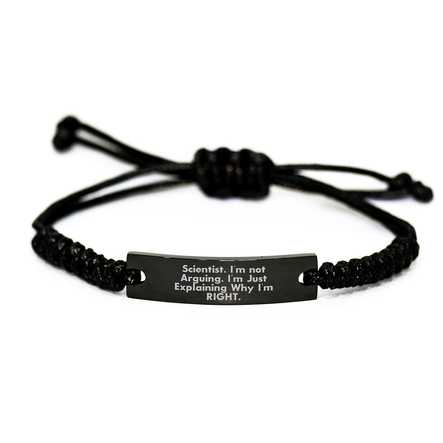 Funny Scientist Rope Bracelet Gifts from Friends for Men or Women, Christmas Unique Ideas - The Buy Boom