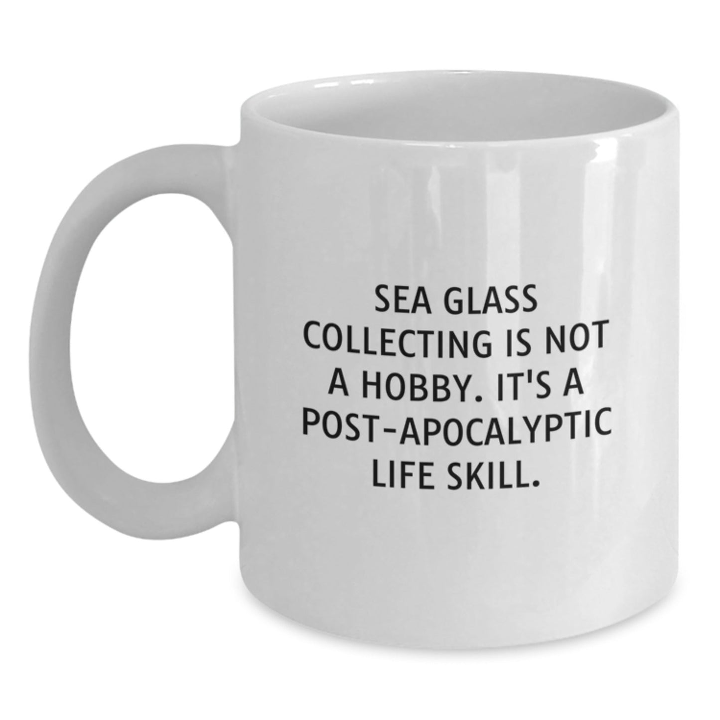 Funny Sea Glass Collecting Gifts from Friends - Sea Glass Collecting White Coffee Mug for Sea Glass Enthusiasts - Unique Christmas Unique Gifts for Sea Glass Collectors - The Buy Boom