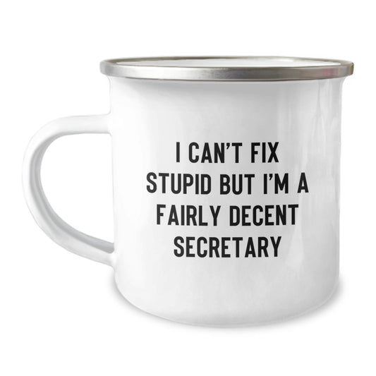 Funny Secretary Camping Mug Gifts for Men, Women, Friends, Family - Unique Christmas Unique Gifts from Friends, Family, Co - workers, Men, Women - The Buy Boom