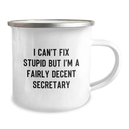 Funny Secretary Camping Mug Gifts for Men, Women, Friends, Family - Unique Christmas Unique Gifts from Friends, Family, Co - workers, Men, Women - The Buy Boom