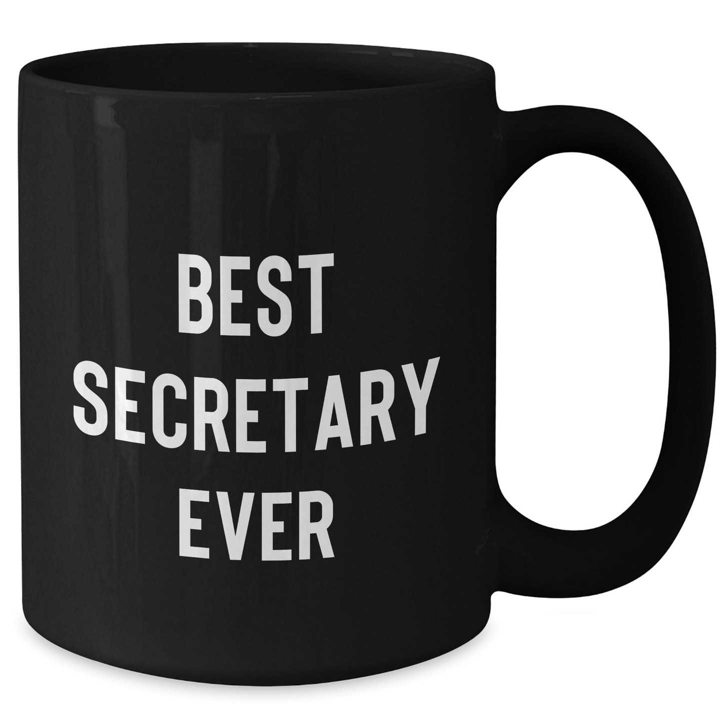 Funny Secretary Gifts, Best Secretary Ever, Black Coffee Mug for Him, Father's Day Unique Gifts from Men to Secretary - The Buy Boom