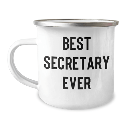 Funny Secretary Gifts for Men - Best Secretary Ever Camping Mug, Father's Day Unique Gifts from Friends to Family - The Buy Boom