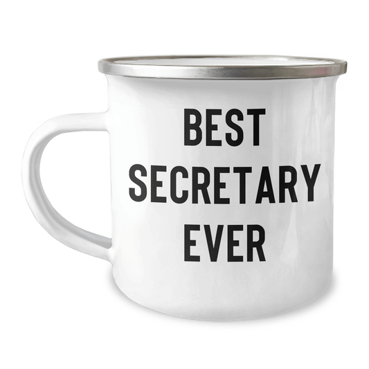 Funny Secretary Gifts for Men - Best Secretary Ever Camping Mug, Father's Day Unique Gifts from Friends to Family - The Buy Boom