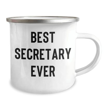 Funny Secretary Gifts for Men - Best Secretary Ever Camping Mug, Father's Day Unique Gifts from Friends to Family - The Buy Boom