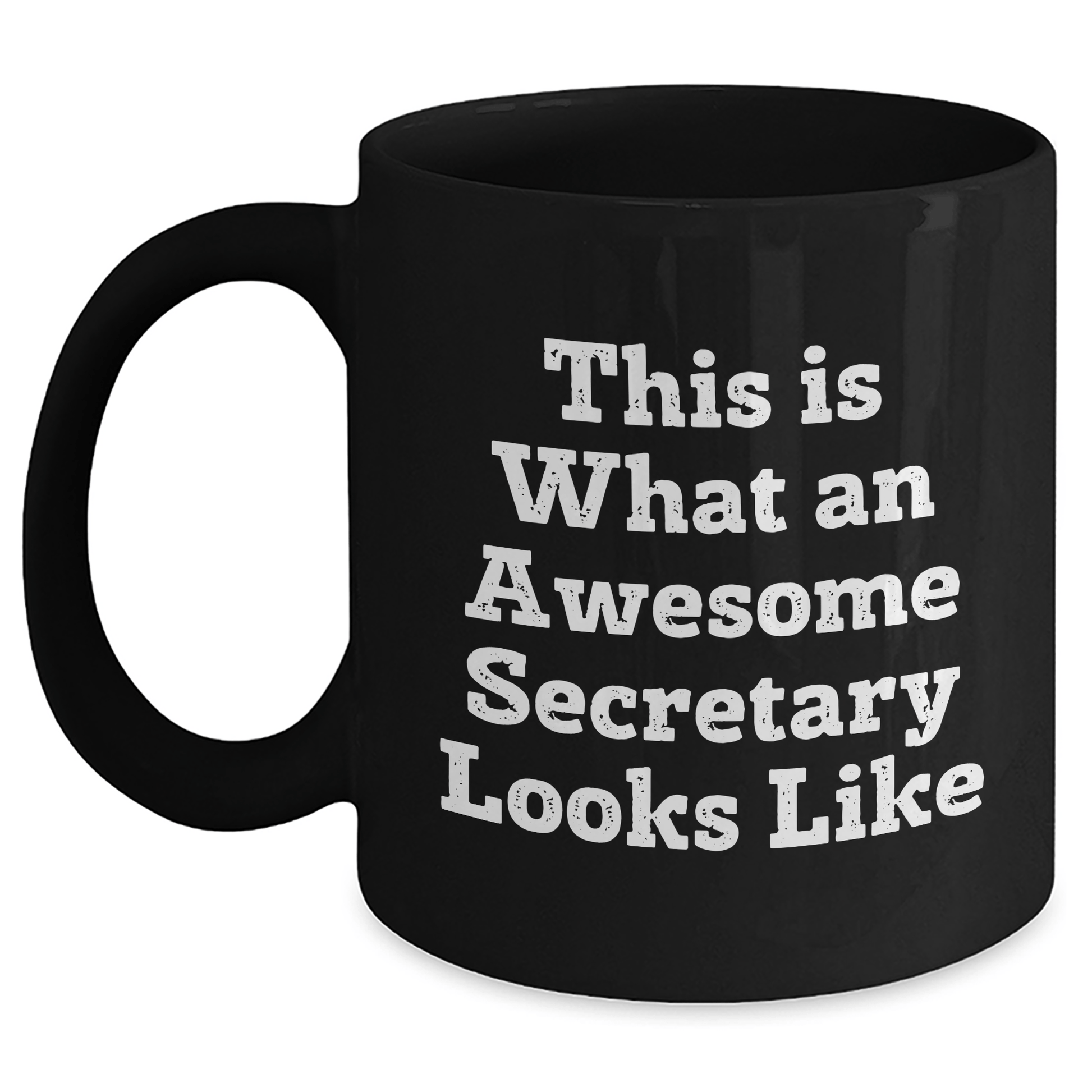 Funny Secretary Gifts for Men from Family - 'This Is What An Awesome Secretary Looks Like' Black Coffee Mug on Father's Day - The Buy Boom