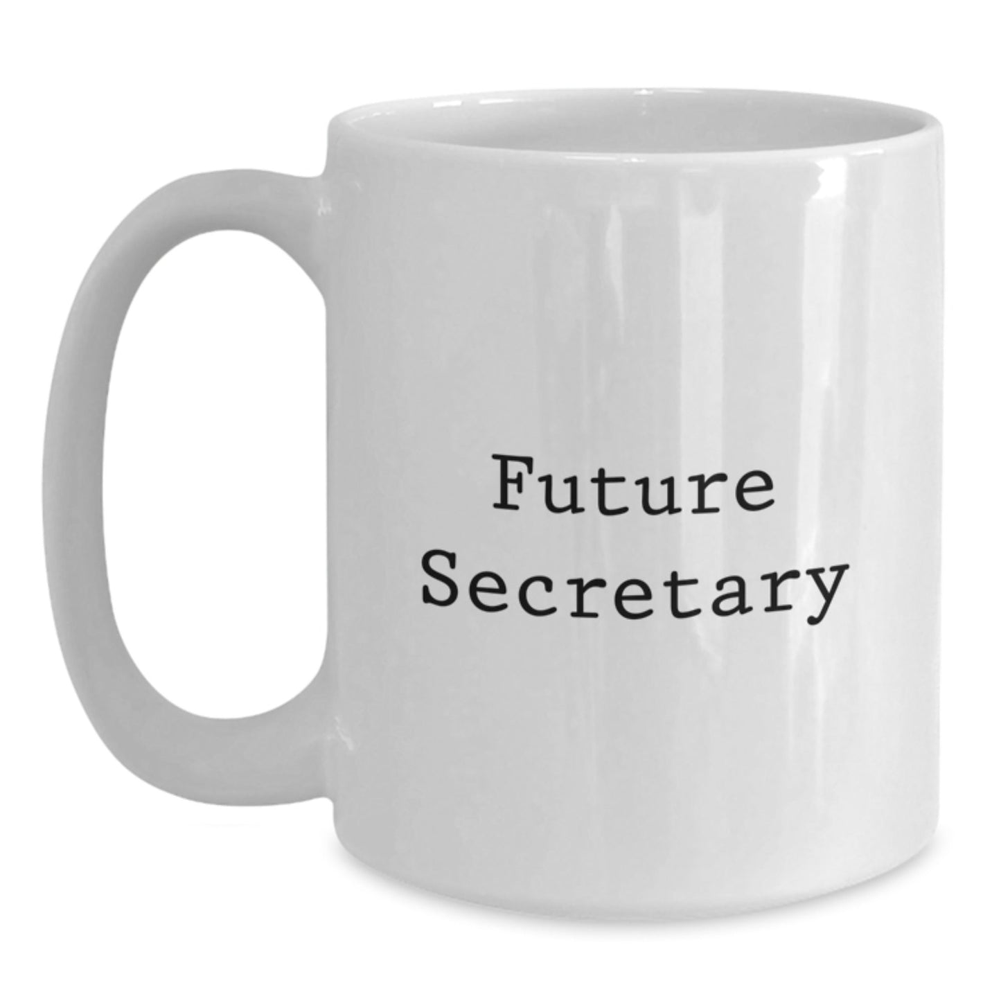 Funny Secretary Gifts from Family - Future Secretary White Coffee Mug, Graduation Unique Gifts for Women, Friends, Coworkers - The Buy Boom