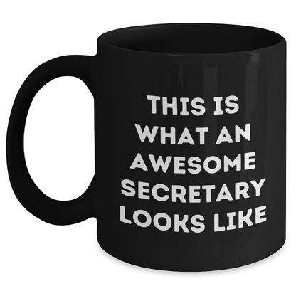 Funny Secretary Gifts from Friends to Awesome Secretaries - Black Coffee Mug for Father's Day - The Buy Boom