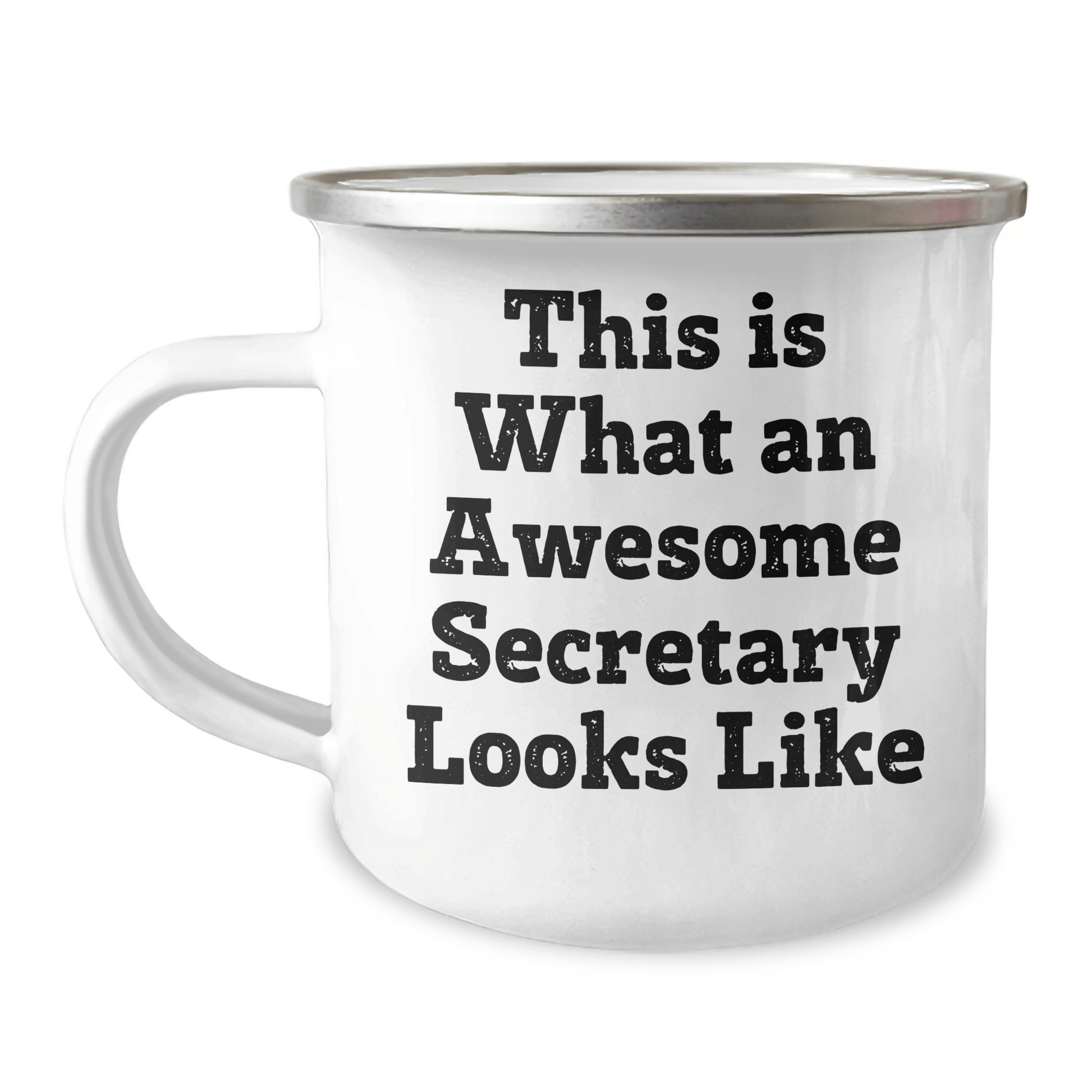 Funny Secretary Quotes Gifts from Family to Awesome Secretary, This Is What An Awesome Secretary Looks Like, Camping Mug for Men and Women, Father's Day Unique Gifts - The Buy Boom