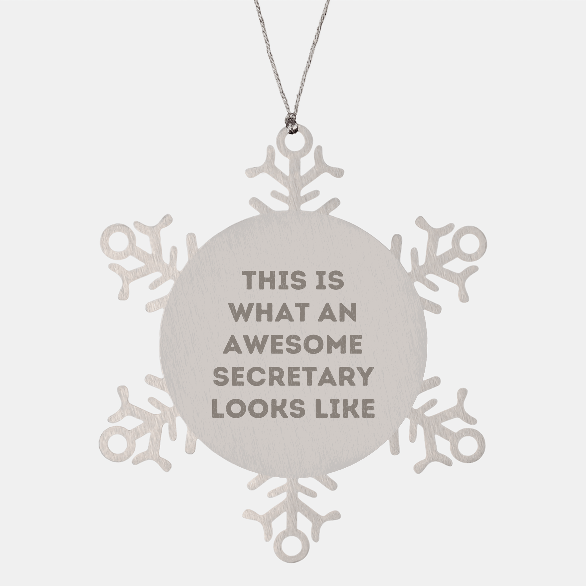 Funny Secretary Snowflake Ornament Gifts from Friends to Awesome Secretaries for Christmas - The Buy Boom