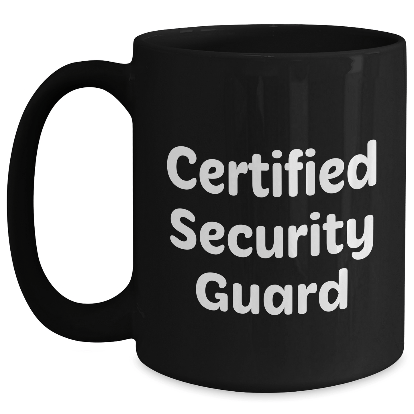 Funny Security Guard Gifts from Dad for Certified Security Guard Black Coffee Mug, Perfect for Father's Day - The Buy Boom